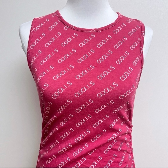 ASOS ODolls Collection Women’s UK 12 Pink Motif Detail Ruched Sweater Mini Dress - Picture 3 of 11